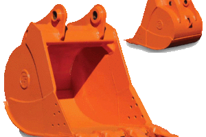 Excavator heavy duty rock bucket